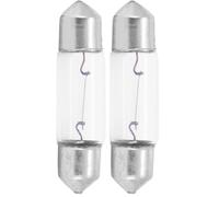 cyclingcolors BOMBILLA 6V 10W SV8.5 10 X 36 MM PARPADEO MOTO COCHE VESPA LAMPARA FARO CARRO de salpicadero techo para maletero interiores … (Paquete de 2)