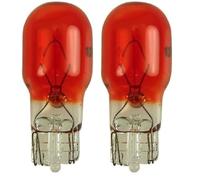 cyclingcolors Bulbo, T13 W2.1x9.5D, 12V, 10W, Naranja (Paquete de 2)