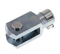 cyclingcolors cabeza Horquilla hembra con pasador en acero zincado DIN 8140 71752 pieza de fijación para cilindro Culata Horquilla Universal Pasador de Seguridad, M6 x 12mm