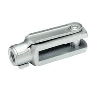 cyclingcolors cabeza Horquilla hembra con pasador en acero zincado DIN 8140 71752 pieza de fijación para cilindro Culata Horquilla Universal Pasador de Seguridad, M10 x 40mm
