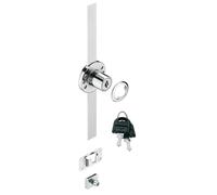 cyclingcolors Cerradura de pivote central, con cilindro con lentejuelas, para montaje en pared lateral del cuerpo, con varilla de cierre central para puerta de mueble. muebles, cerradura
