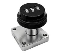 cyclingcolors cerradura mecánica para mueble con combinación de 3 cifras cierre cajón armario taquilla almacenamiento oficina, negro