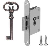 cyclingcolors Cerradura para insertar para armario con llave antigua mueble cajón puerta, derecha