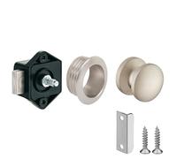 cyclingcolors Cerradura Push lock para armario 15mm Botón Pulsador mueble autocaravana camper cajón puerta, negro