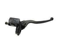 cyclingcolors Cilindro maestro de freno delantero derecho universal negro con interruptor de parada, diámetro de tornillo de 10 mm, para motocicleta, scooter y ciclomotor