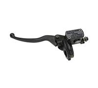 cyclingcolors Cilindro maestro de freno delantero izquierdo universal negro con interruptor de parada para motocicleta, scooter, ciclomotor