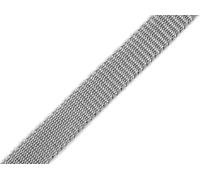 cyclingcolors Cinta de Correa Polipropileno, Ancho 10 mm, Largo 25 Metros, Cuerda para Mochilas, Muebles, sillas, toboganes, mercería, Ropa, Gris