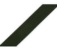 cyclingcolors Cinta de Correa Polipropileno, Ancho 25 mm, Largo 25 Metros, Espesor 2mm, Cuerda para Mochilas, Muebles, sillas, toboganes, mercería, Ropa, Verde Oscuro 2