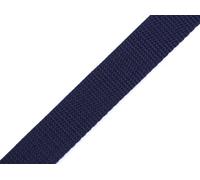 cyclingcolors Cinta de Correa Polipropileno, Ancho 25 mm, Largo 25 Metros, Espesor 2mm, Cuerda para Mochilas, Muebles, sillas, toboganes, mercería, Ropa, Azul Oscuro