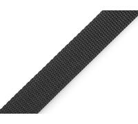 cyclingcolors Cinta de Correa Polipropileno, Ancho 25 mm, Largo 25 Metros, Espesor 2mm, Cuerda para Mochilas, Muebles, sillas, toboganes, mercería, Ropa, Gris Oscuro