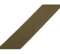 cyclingcolors Cinta de Correa Polipropileno, Ancho 30 mm, Largo 25 Metros, Cuerda para Mochilas, Muebles, sillas, toboganes, mercería, Ropa, Verde Caqui