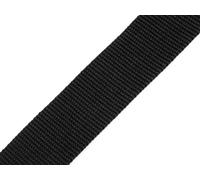 cyclingcolors Cinta de Correa Polipropileno, Ancho 38 mm, Largo 5 Metros, Cuerda para Mochilas, Muebles, sillas, toboganes, mercería, Ropa, Negro