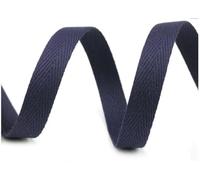 cyclingcolors cinta de sarga de algodón en espiga ancho 12mm x longitud 50m, azul