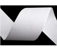 cyclingcolors cinta de sarga de algodón en espiga ancho 40mm x longitud 50m, blanco