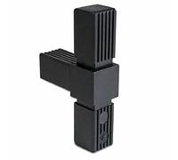 cyclingcolors CONECTOR PARA TUBO CUADRADO 20x20 25x25 30x30 20mm 25mm 30mm Plástico ángulo recto soporte estantes negro (T (30mm))