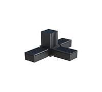 cyclingcolors CONECTOR PARA TUBO CUADRADO 20x20 25x25 30x30 20mm 25mm 30mm Plástico ángulo recto soporte estantes negro (X (20mm))
