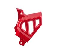 cyclingcolors cubierta de piñón de motocicleta scooter ciclomotor compatible con MINARELLI AM6/MBK X-POWER, X-LIMIT/YAMAHA TZR, DTR/PEUGEOT XPS, XR6/RIEJU RS1, SMX/BETA RR/APRILIA RS 50cc rojo