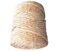 cyclingcolors Cuerda de Yute 6mm x 50m Cuerda Cañamo Natural Sisal para Gatos Rollo de Corde Yute para Embalaje Decoración Jardinería Manualidades
