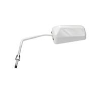 cyclingcolors Espejo retrovisor reversible blanco F1 de 8 mm para motocicleta/scooter