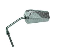 cyclingcolors Espejo retrovisor reversible de carbono F1 de 8 mm para motocicleta/scooter (X1) + adaptador universal D 8