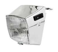 cyclingcolors Faro delantero para scooter, motocicleta y ciclomotor compatible con Peugeot 103 MVL Vogue cromado.
