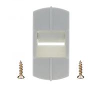 cyclingcolors Guía de correa de persiana enrollable guiado ventana soportes manivela, 12-15mm gris