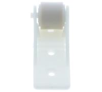 Cyclingcolors Guía de delantal de persiana enrollable de PVC con rodillo anti-flexión para atornillar 65x25 mm Persiana enrollable Caja de desenrollado Carpintería