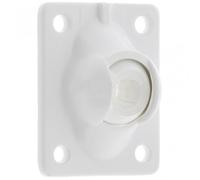 Cyclingcolors Guía de rótula para persiana enrollable platino 51x41mm rango de giro 45° poliamida blanca Ventana Manivela Cabrestante, hexagonal de 10 mm