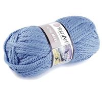 cyclingcolors Hilo acrílico para tejer, ovillo de lana para tejer suéter, chaleco, calcetín, bufanda, gorro, crochet, 250 g, largo 105 m, color azul cielo