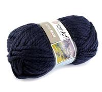 cyclingcolors Hilo acrílico para tejer, ovillo de lana para tejer suéter, chaleco, calcetín, bufanda, gorro, crochet, 250 g, largo 105 m, azul oscuro