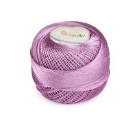 cyclingcolors Hilo de crochet brillante de microfibra, longitud 250 m, para bordar, tejer, tejer y bisutería, color lila.