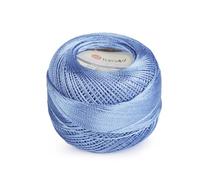 cyclingcolors Hilo de crochet brillante de microfibra, longitud 250 m, para bordar, tejer, tejer y joyería, azul brillante