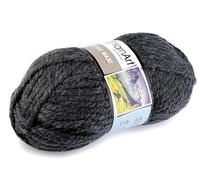 cyclingcolors Hilo de tejer acrílico, ovillo de lana, para tejer suéteres, chalecos, calcetines, bufandas, gorros, crochet, 250 g, largo 105 m, color gris