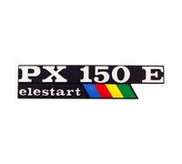 cyclingcolors Insignia de Panel Lateral Compatible con Piaggio Vespa PX150cc ELESTART Logo Escudo carrocería restauración Scooter Referencia Original 198657