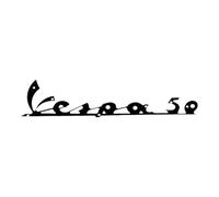 cyclingcolors Insignia de Parabrisas Delantero Compatible con Piaggio Vespa 50cc Logo Escudo carrocería restauración Scooter Referencia Original 090494
