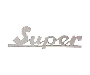 cyclingcolors Insignia de Parabrisas Delantero Compatible con Piaggio Vespa Super Logo Escudo carrocería restauración Scooter Referencia Original 121080