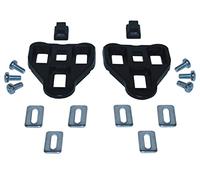 cyclingcolors Juego calas Zapatillas Compatible con Look Delta Negro 0° Ciclismo Bici