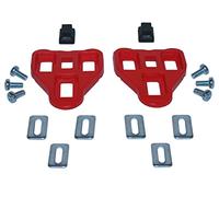 cyclingcolors Juego calas Zapatillas Compatible con Look Delta Rojo 9° Ciclismo Bici