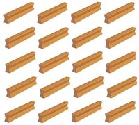 cyclingcolors - Juego de 20 zócalos para Marco de Puerta de 60 mm, Ventana salediza, Montaje para Muebles de Cocina marrón
