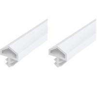 cyclingcolors Junta de Goma para puertas e ventanas blanco 5mm x 10mm Perfil de estanqueidad tira de Sellado Burletes Aislante Acústico (longitud 10m) (Paquete de 2)