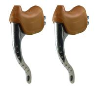 cyclingcolors - Kit de palanca de freno de rendimiento y reposo, color marrón