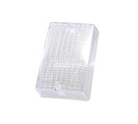 cyclingcolors Lente de intermitente trasero derecho, protección de faros, plástico, para motocicleta, scooter, ciclomotor, compatible con Piaggio Vespa PK50 125S