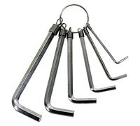Cyclingcolors - Llave Allen hexagonal (2 mm, 3 mm, 4 mm, 5 mm, 6 mm, 7 mm, acero galvanizado, herramienta de bolsillo para bicicleta