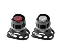 cyclingcolors Luz Trasera roja + luz Delantera Blanca para Bicicleta, 1x LED, Metal, Aluminio