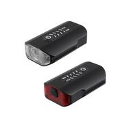 cyclingcolors Luz Trasera roja + luz Delantera Blanca para Bicicleta, LED, 50 x 28 x 21,6 mm