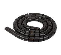 cyclingcolors Manguitos para Cable Espiral Flexible Organizador ubo Protector Flexible Negro Plástico PVC Coche Moto (Diámetro 10mm, Longitud 1m)