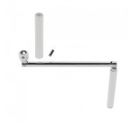cyclingcolors Manivela articulada para persiana enrollable de acero con contramango y pasador Mecanismo para ventana ciega, mirador, Ø10 mm, longitud 255 mm