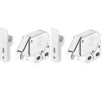 cyclingcolors mini pestillo de resorte puerta armario cierre muebles Automático acero Cromo Plata Plateado (Paquete de 2)