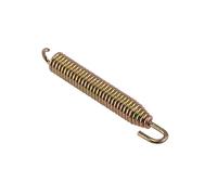 cyclingcolors Muelle de escape universal para motocicletas, scooters y ciclomotores, 83 mm de largo x 10 mm de diámetro, color dorado, con fijación giratoria.
