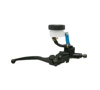 cyclingcolors Palanca de cilindro maestro de freno para motocicleta, scooter, ciclomotor, depósito delantero universal de 45 mm, derecha, negra, carrera ajustable en 4 posiciones